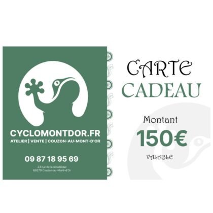 Carte cadeau Cyclomontdor - 150€
