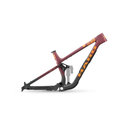 Haro bikes cadre vtt trail daley carbon burgundy orange