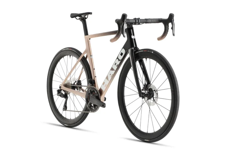 2024 haro rivette carbon 1 rose gold black 3qtr