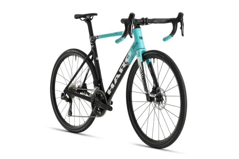 2024 haro rivette carbon 2 black teal 3qtr