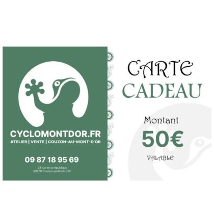 carte cadeau 50e