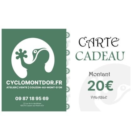 carte cadeau cyclomontdor 20€