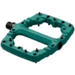 Pedales plates Sixpack Kamikaze PA vert pin (Pine Green) - 18 picots acier, axe Chromoly - Cyclomontdor Lyon