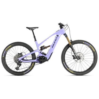 Sunn One Finest Lila VTTAE Enduro full carbone Bosch CX 100Nm Fox 38 Factory Kashima coloris Lila – vue profil
