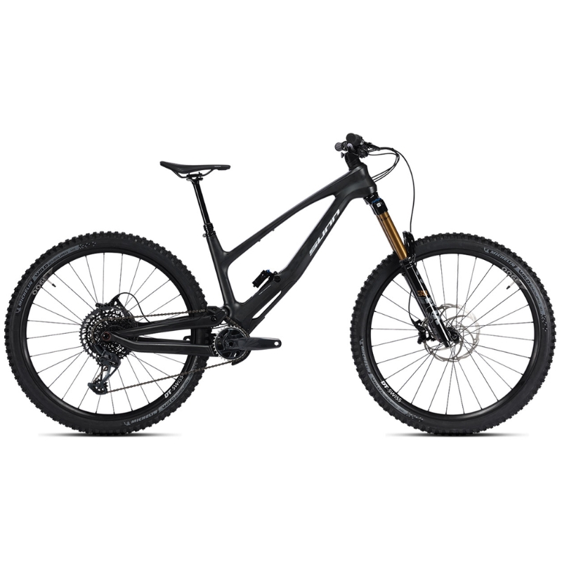Sunn Radical Finest VTT Enduro full carbone Toray Fox 38 Factory SRAM GX Eagle Formula Cura 4 DT Swiss E1900 – vue profil