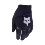 Gants VTT BMX Fox Dirtpaw Enfant Noir – vue face protection TPR articulations paume adherente jeunes riders