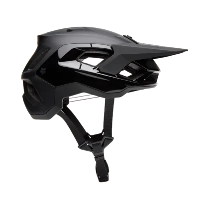 Fox Speedframe Pro Noir Mat – casque VTT trail demi-coque noir mat, vue de face