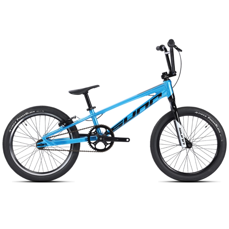 Sunn Royal BMX race aluminium 6061 fourche CrMo Race cintre Sunn by Leadtec pedalier Sunn 44T pneus Tioga Powerblock — image a la une 800x800