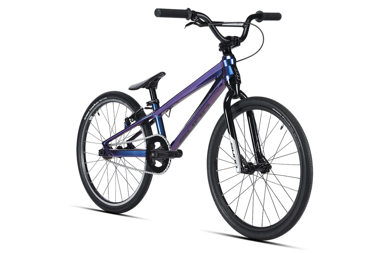 Sunn Prince Finest BMX race mini pedalier Sunn 36T 140mm roues Ryde Chrina 28T rayons noirs detail cadre Alloy 6069