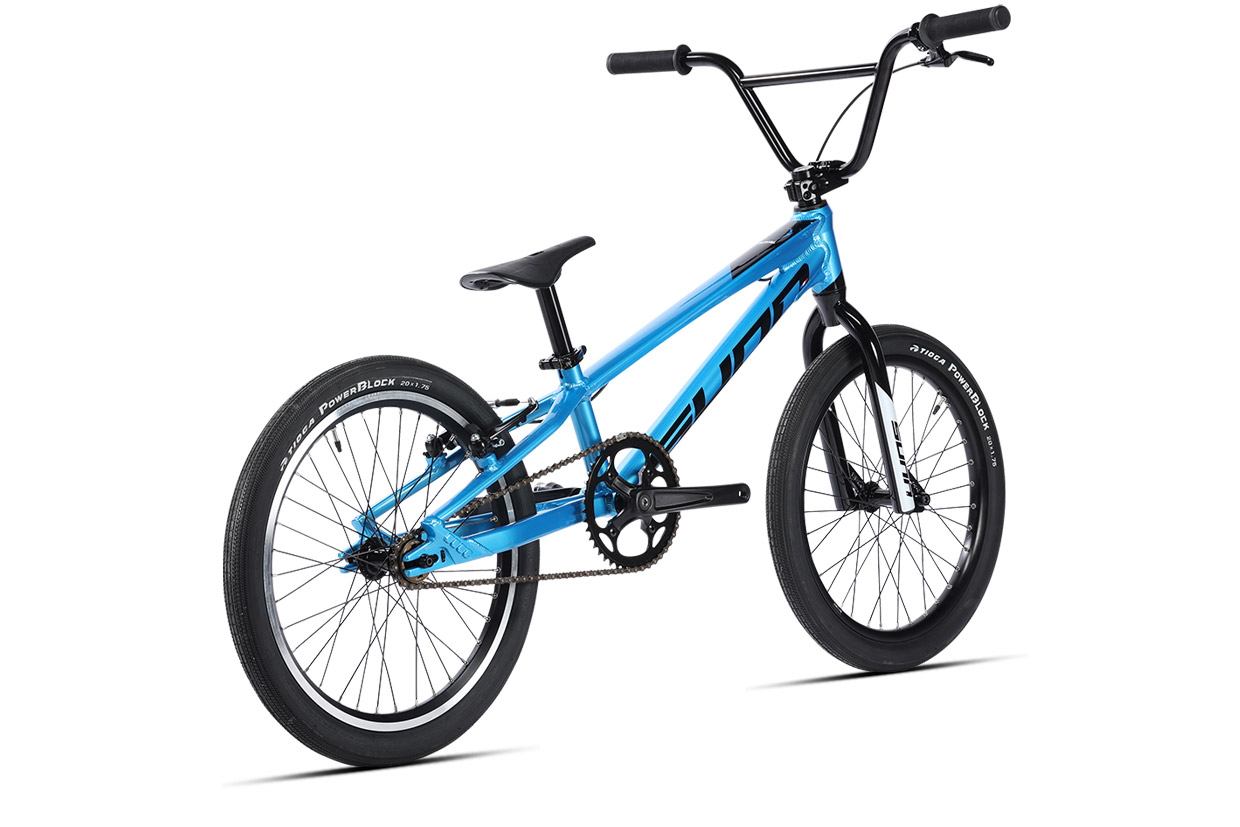 Sunn Royal BMX race detail cadre aluminium 6061 freins V-brake pedalier Sunn 44T Tioga Powerblock 20x1.60