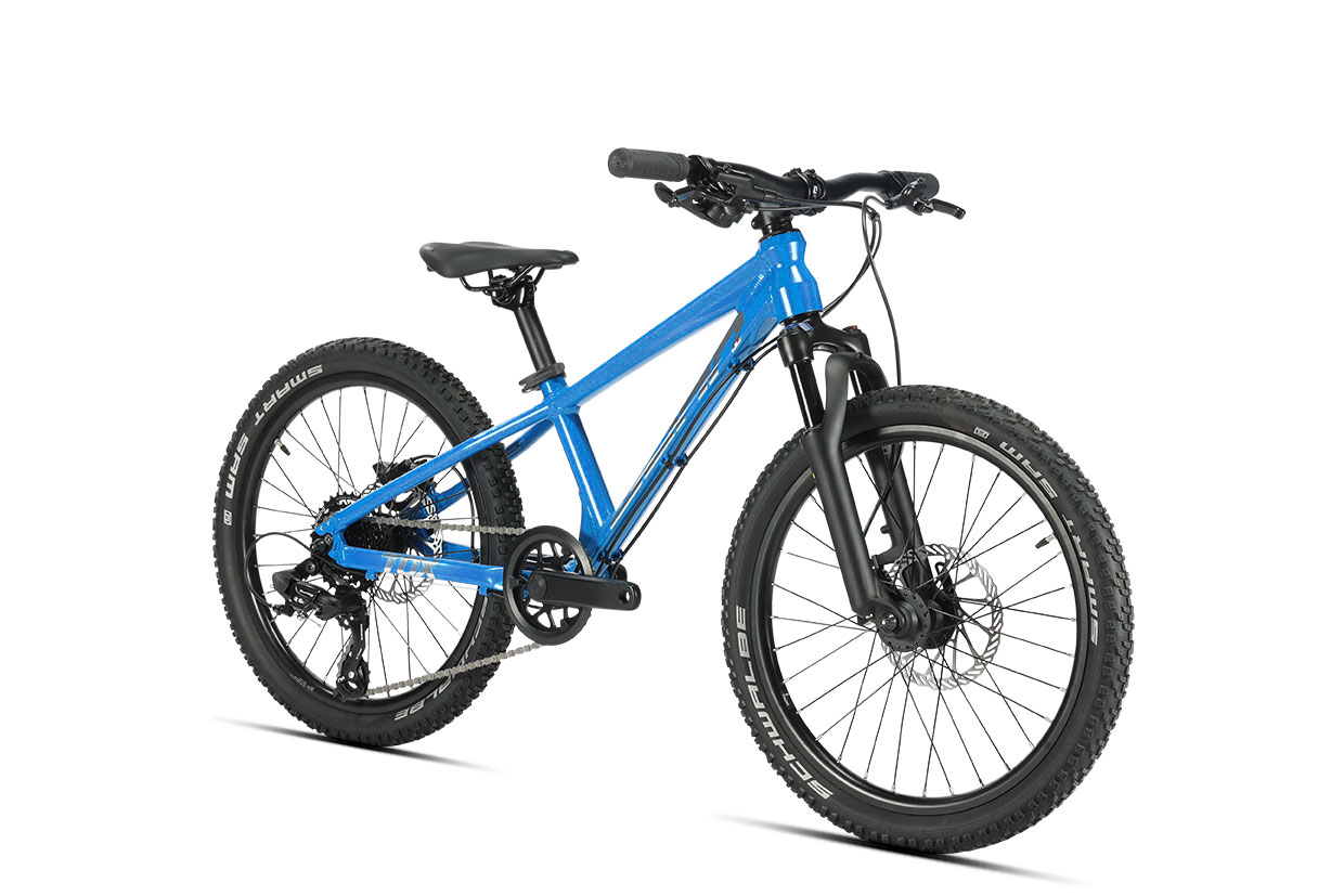 Sunn Tox Enfant 20 VTT junior — vue 3/4 avant fourche ZOOM 565D 40mm blocable