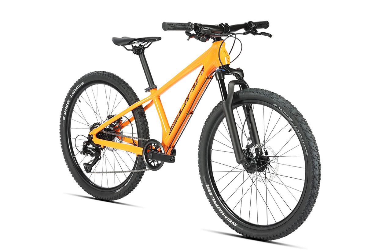 Sunn Tox Enfant 24 VTT junior — vue 3/4 avant fourche ZOOM 565D 60mm blocable