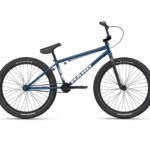 Haro Downtown 24 BMX coloris Bleu Midnight vue de profil roues 24 pouces