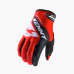 Gants Kenny Brave rouges - paume Nano Clarino aerée et silicone doigts - Cyclomontdor Lyon