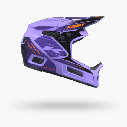 Casque intégral Kenny Elite Purple VTT BMX — violet franc et lumineux vue avant