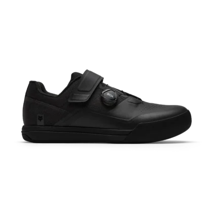 Fox Union chaussures VTT clipless noir vue avant — double BOA Li2 et renfort avant renforcé