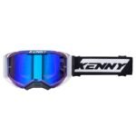 Masque Kenny Performance Evo 2 Noir/Bleu, monture caméléon et écran bleu miroir