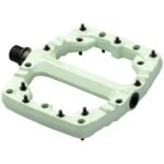 Pedales plates Sixpack Kamikaze PA Smoked Green - 18 picots acier, axe Chromoly - Cyclomontdor Lyon