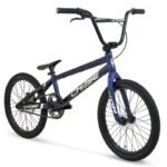 BMX Race Chase Edge 2027 Violet / Noir - vue 3/4 avant, fourche carbone Ikon - Cyclomontdor Lyon